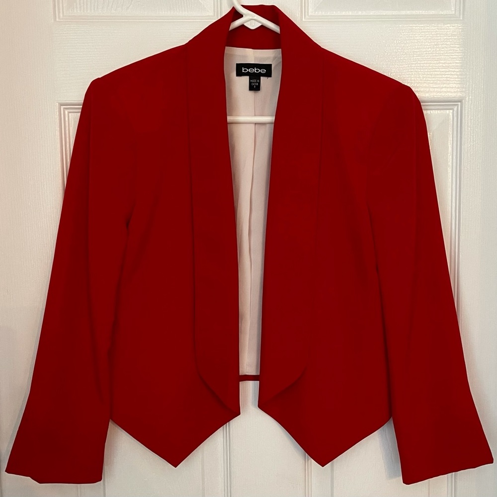 Bebe red blazer jacket